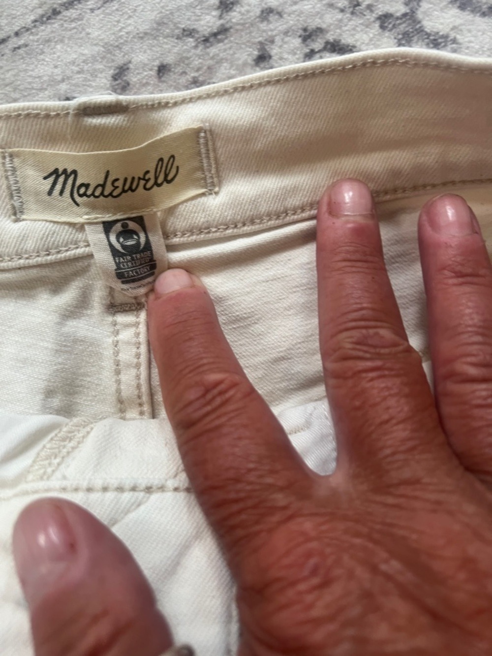 Madewell White Straight-Leg Jeans - Picture 7 of 11